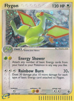 Flygon Pokemon card from EX Dragon