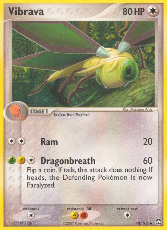 Vibrava Pokemon card from Power Keepers