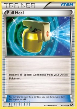 Full Heal Pokemon card from Black White