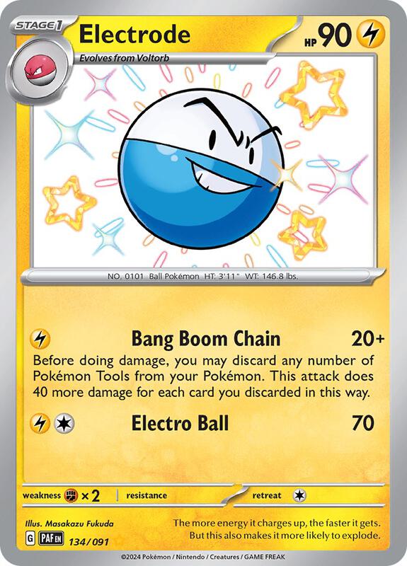 Electrode Pokemon card from SV: Paldean Fates