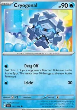Cryogonal Pokemon card from Black Bolt