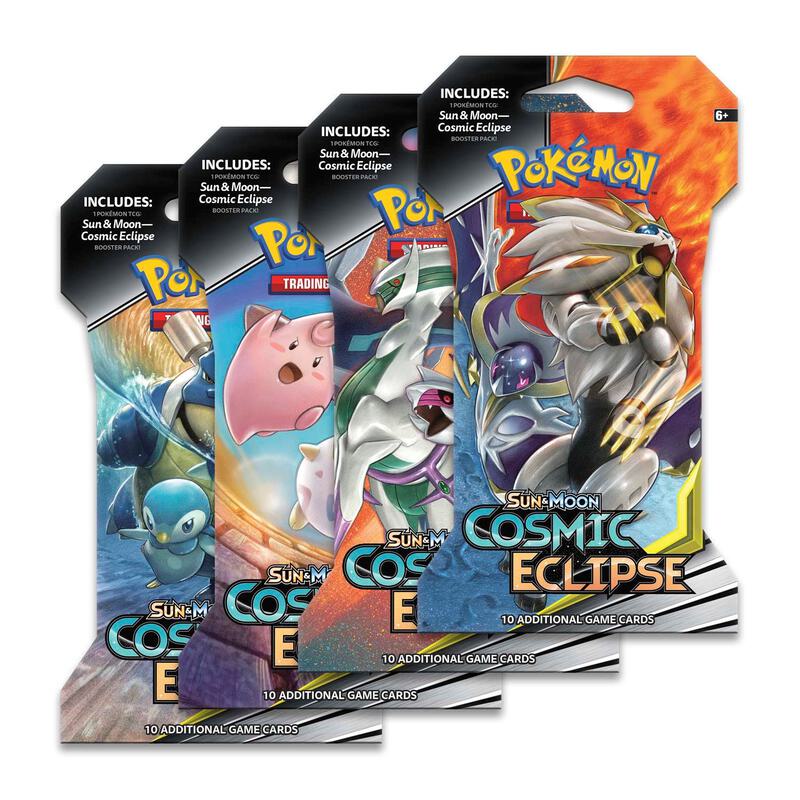 Cosmic Eclipse Sleeved Booster Pack Art Bundle [Set of 4] Pokemon card from SM - Cosmic Eclipse