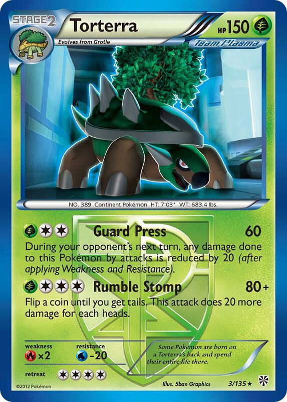 Torterra (Team Plasma) Pokemon card from Plasma Storm