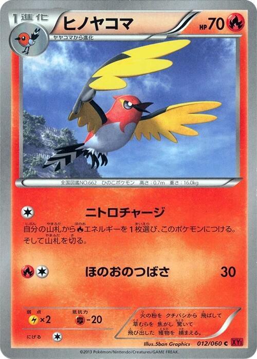 Fletchinder (Japanese) Pokemon card from XY-By: Collection Y