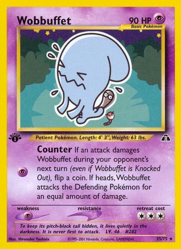Wobbuffet (35) Pokemon card from Neo Discovery