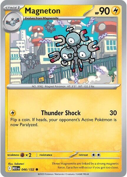 Magneton Pokemon card from ME01: Mega Evolution