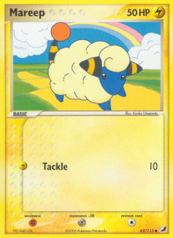 Mareep Pokemon card from EX Unseen Forces