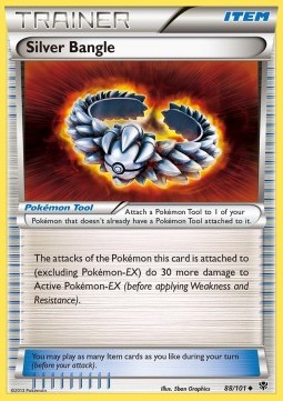 Silver Bangle Pokemon card from Plasma Blast