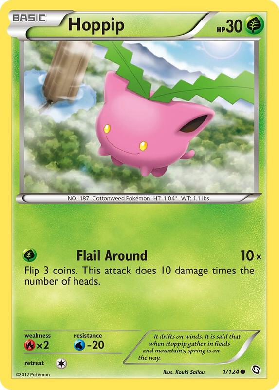 Hoppip Pokemon card from Dragons Exalted