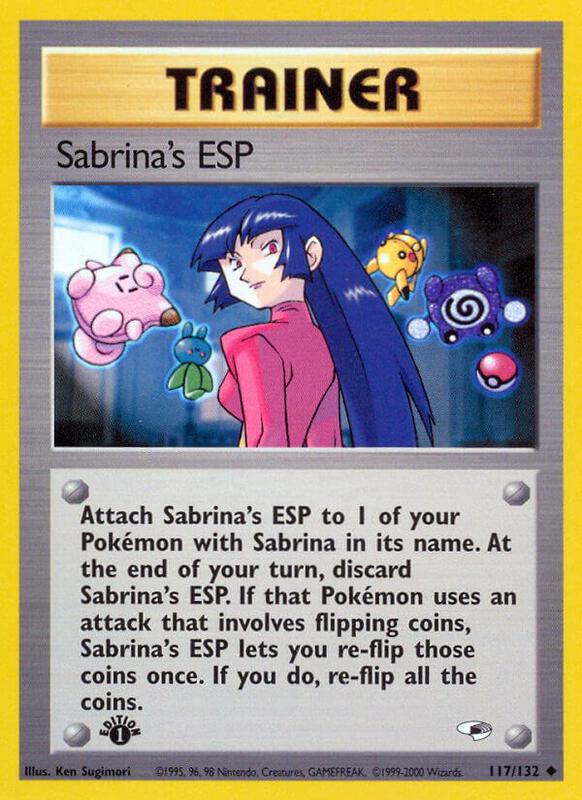Sabrina's ESP Pokemon card from Gym Heroes