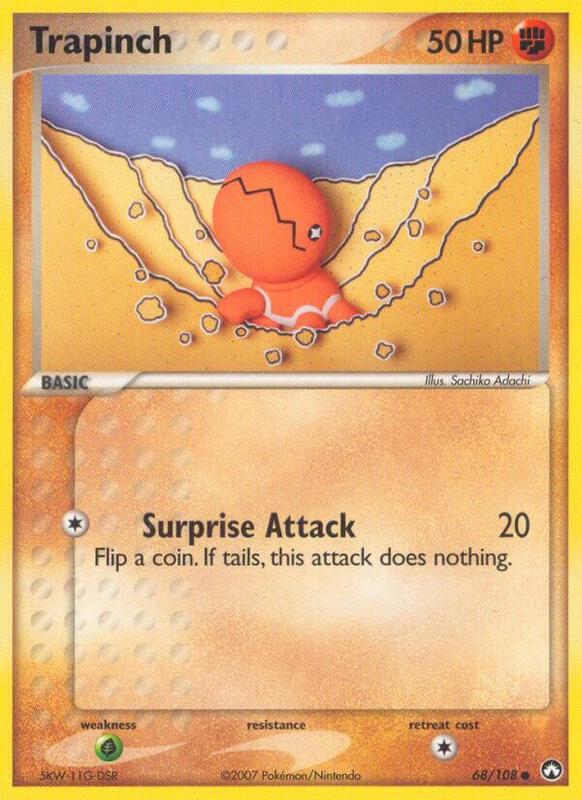 Trapinch Pokemon card from Power Keepers