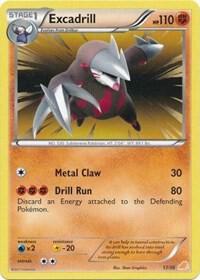Excadrill (#17 Non-Holo) Pokemon card from BW Trainer Kit: Excadrill & Zoroark