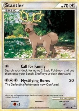 Stantler Pokemon card from Unleashed
