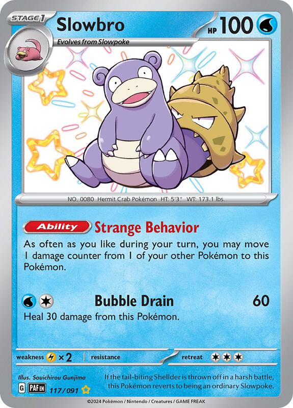 Slowbro Pokemon card from SV: Paldean Fates