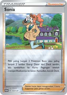 Sonia (S-P/ID 033) Sword & Shield Indonesian Promos ID