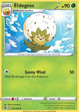 Eldegoss Pokemon card from Fusion Strike