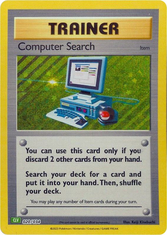 Computer Search (CLV) Pokemon card from Trading Card Game Classic