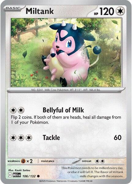 Miltank Pokemon card from ME01: Mega Evolution