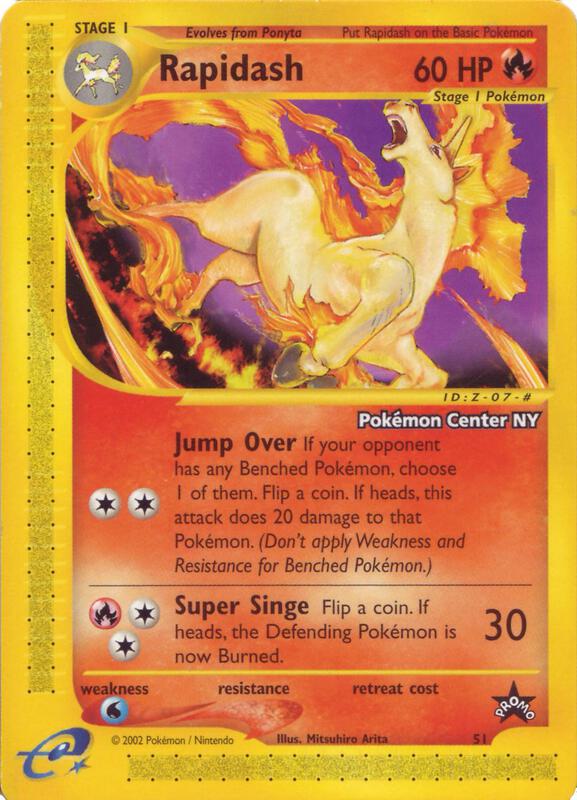 Rapidash [Pokemon Center NY] Pokemon card from WoTC Promo