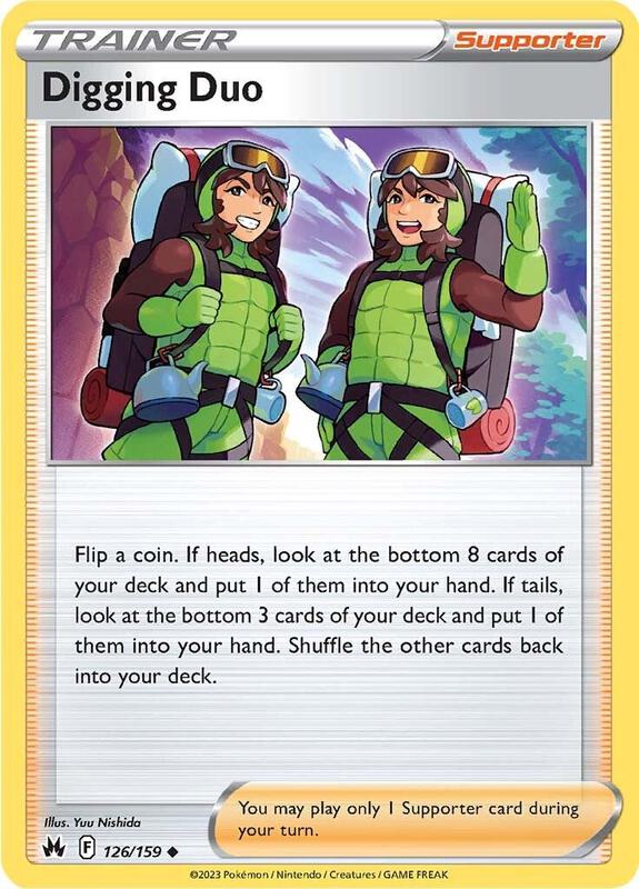 Digging Duo Pokemon card from Crown Zenith
