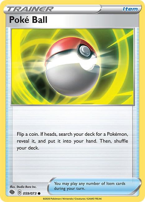 Poke Ball Pokemon card from Champion's Path
