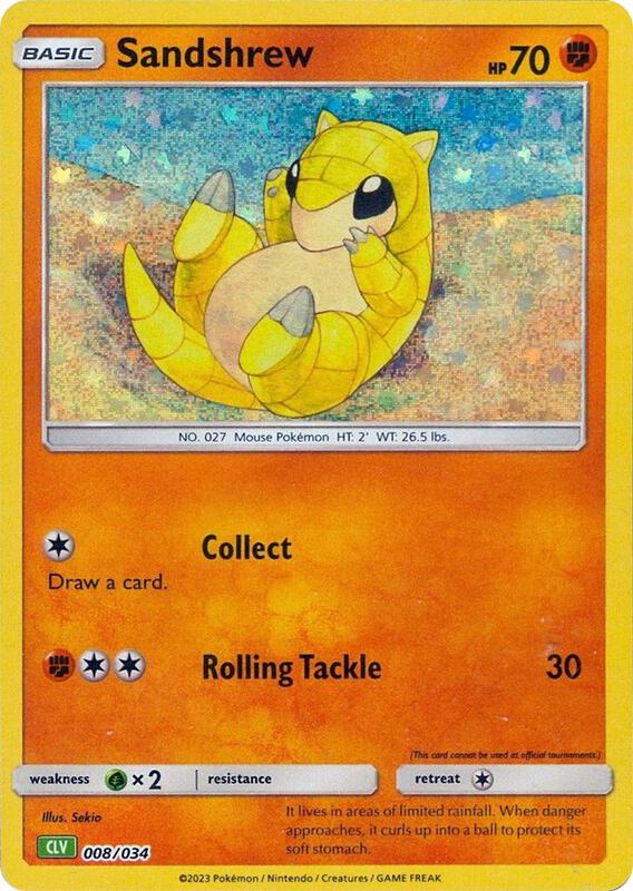Sandshrew Pokemon card from Trading Card Game Classic