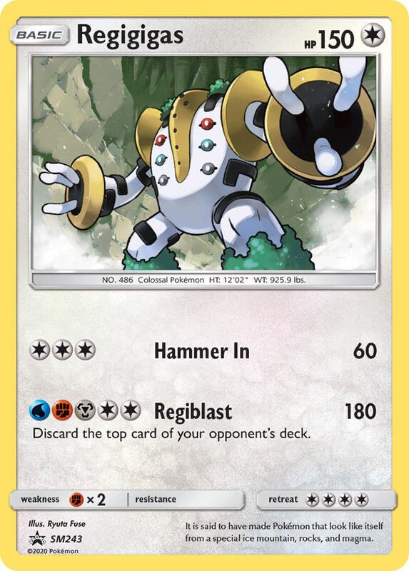 Regigigas - SM243 Pokemon card from SM Promos