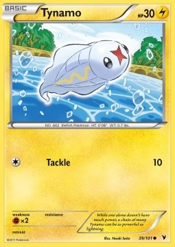 Tynamo Pokemon card from Noble Victories