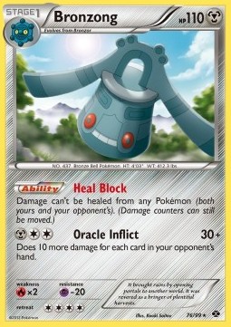 Bronzong Pokemon card from Next Destinies
