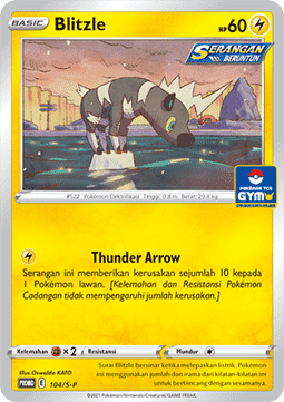 Blitzle (S-P/ID 104) Sword & Shield Indonesian Promos ID