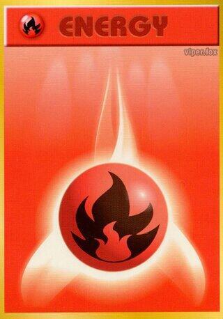 Fire Energy (Japanese) Pokemon card from Expansion Pack