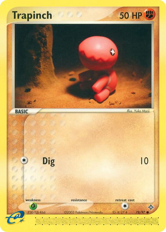 Trapinch Pokemon card from Dragon