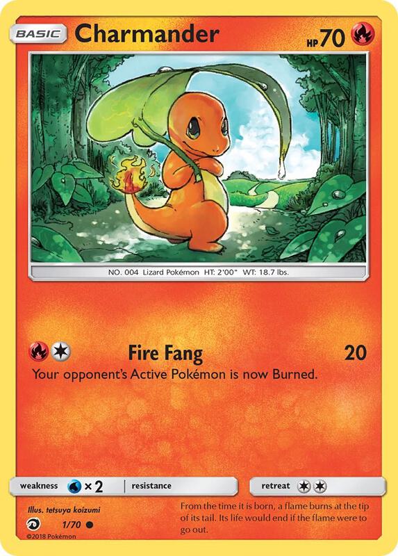 Charmander Pokemon card from Dragon Majesty