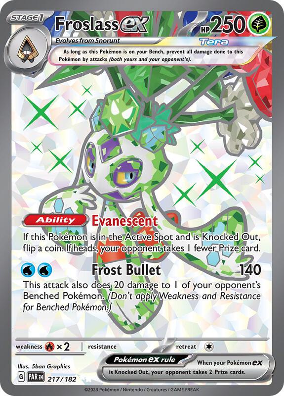 Froslass ex Pokemon card from SV04: Paradox Rift