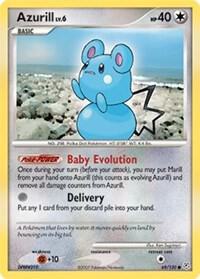 Azurill Pokemon card from Diamond and Pearl