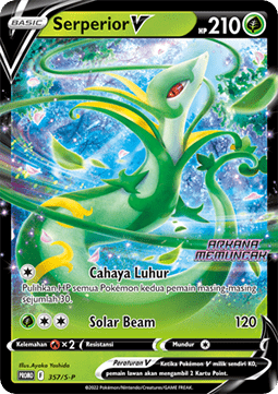 Serperior V (S-P/ID 357) Sword & Shield Indonesian Promos ID