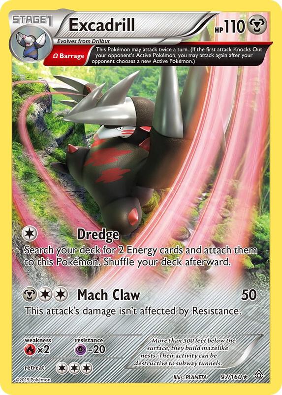 Excadrill (Omega) Pokemon card from XY - Primal Clash