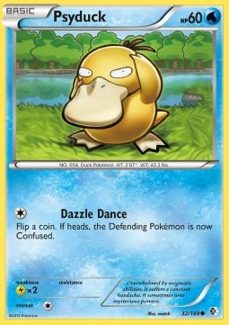 Psyduck Pokemon card from Boundaries Crossed