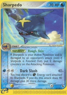Sharpedo Pokemon card from EX Ruby Sapphire