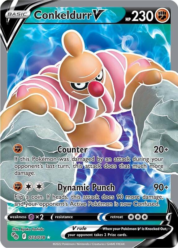 Conkeldurr V (Full Art) Pokemon card from Pokemon GO