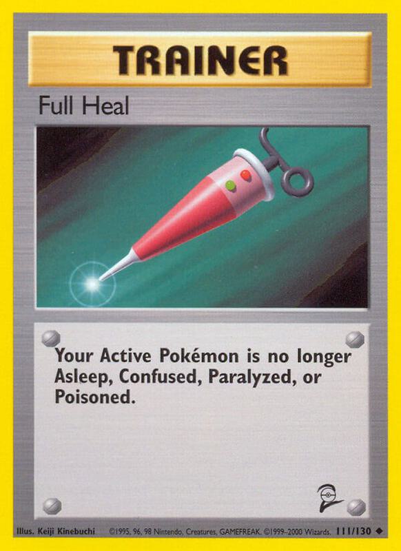 Full Heal Pokemon card from Base Set 2