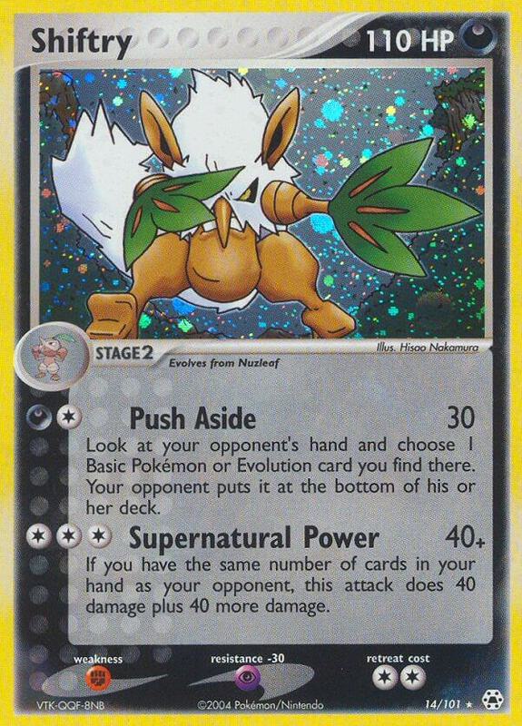 Shiftry Pokemon card from Hidden Legends