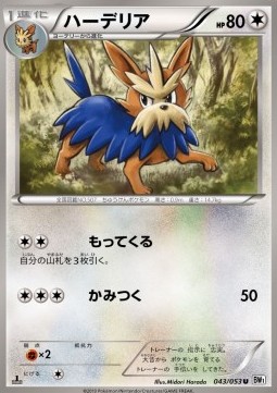 Herdier Pokemon card from White Collection