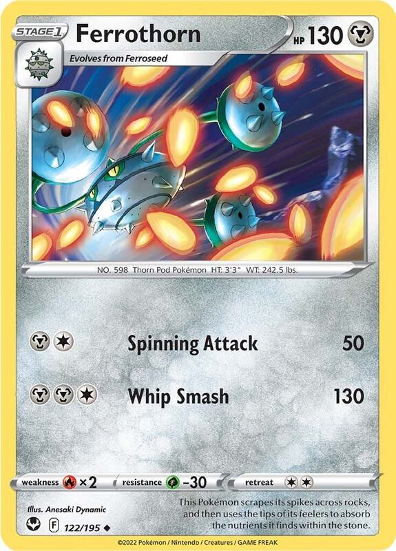 Ferrothorn Pokemon card from SWSH12: Silver Tempest