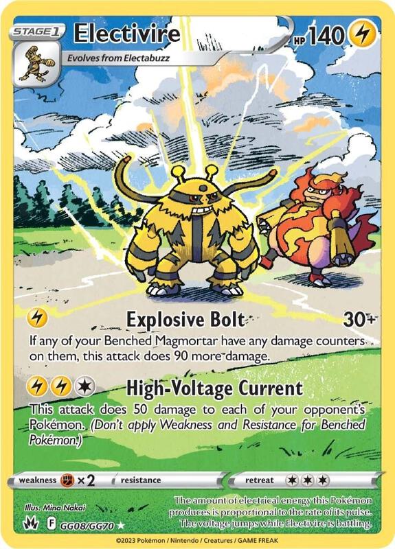 Electivire Pokemon card from Crown Zenith: Galarian Gallery
