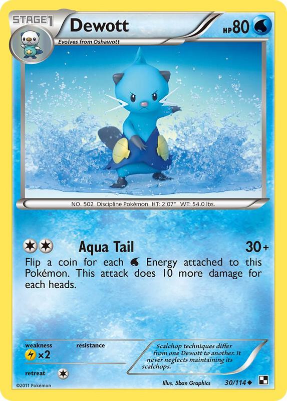 Dewott (30) Pokemon card from Black and White