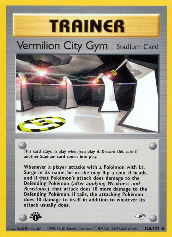 Vermilion City Gym Pokemon card from Gym Heroes