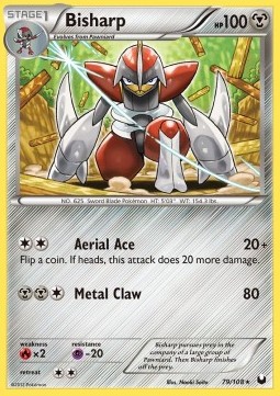 Bisharp Pokemon card from Dark Explorers