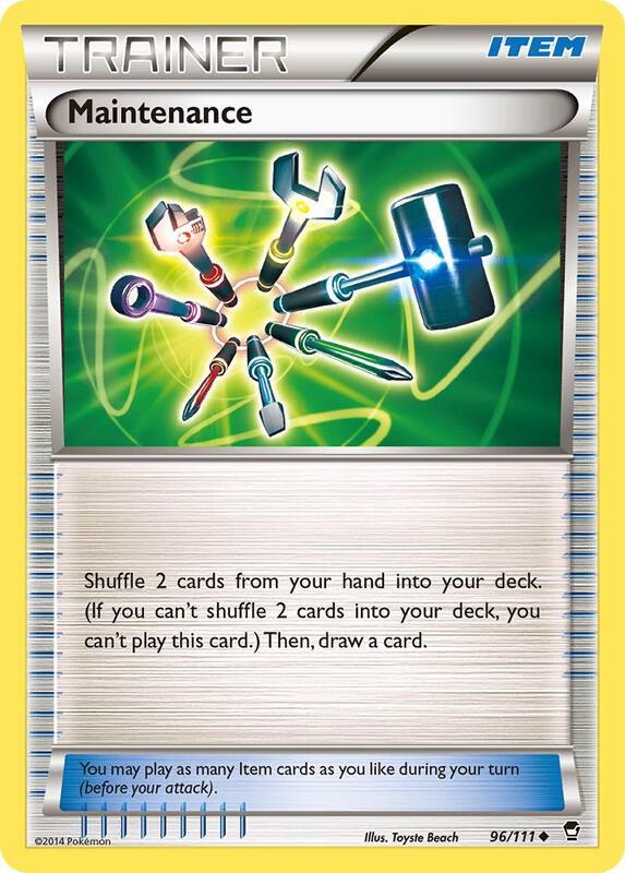 Maintenance Pokemon card from XY - Furious Fists