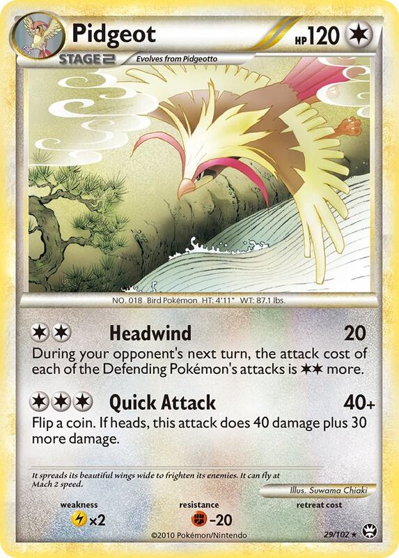 Pidgeot Pokemon card from Triumphant